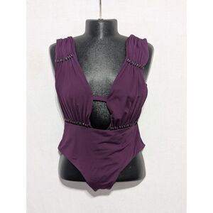 Women's Becca One Piece Bathing Suit w/Embellishments Size S/P